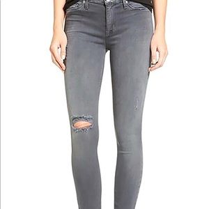 Hudson Grey Distressed Jeans